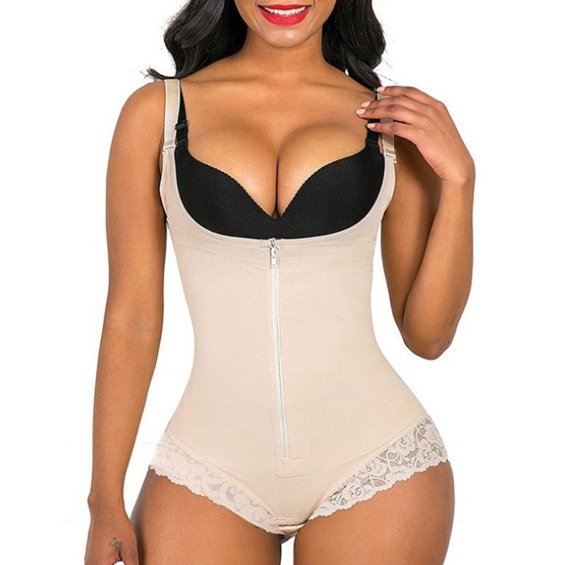 Hot Amazon Shapewear Belly Corset Waist Corset One-Piece Plus Size Corset Hip Lift Open Crotch Shaping