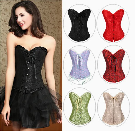 Ladies Jacquard Breast Push up Sexy Lace Lingerie Corset, Women′ S Cosplay Sexy Lace Lingerie Corset